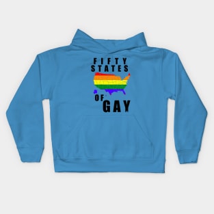 Fifty States of GAY! Kids Hoodie